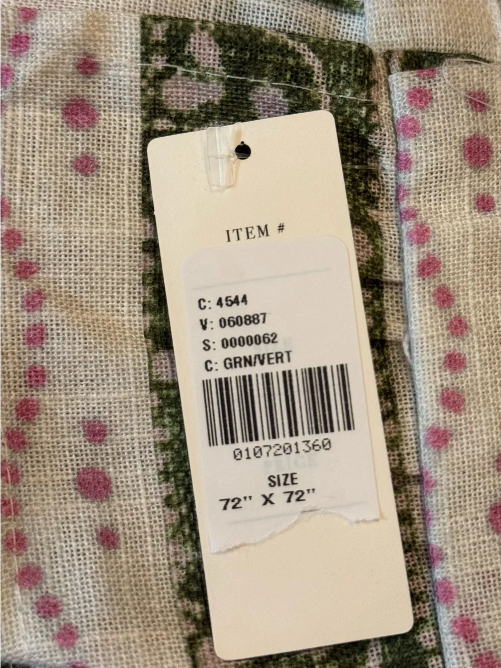 Anthropologie Ivy Cotton Printed Ruffle Stripe Shower Curtain, Green